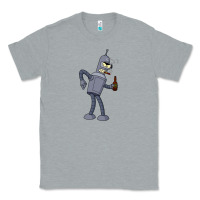 Heather Grey futurama bender Classic Tee - linhVisuals