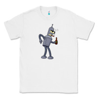 White futurama bender Classic Tee - linhVisuals