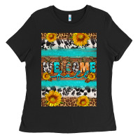 Black Welcome fall Ladies Tee - Artiststas