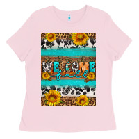 Bubblegum Pink Welcome fall Ladies Tee - Artiststas