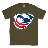 Army Green usa rugby Classic Tee - linhVisuals