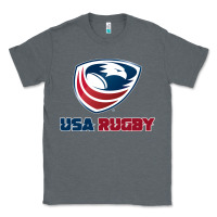 Charcoal Heather usa rugby Classic Tee - linhVisuals