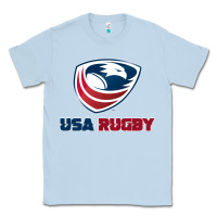 Dusty Blue usa rugby Classic Tee - linhVisuals