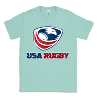 Seafoam usa rugby Classic Tee - linhVisuals