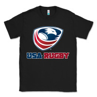 Black usa rugby Classic Tee - linhVisuals