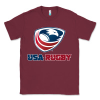 Burgundy usa rugby Classic Tee - linhVisuals