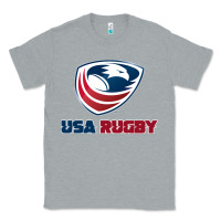 Heather Grey usa rugby Classic Tee - linhVisuals