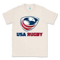 Natural usa rugby Classic Tee - linhVisuals
