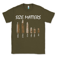 Army Green size matters Classic Tee - linhVisuals
