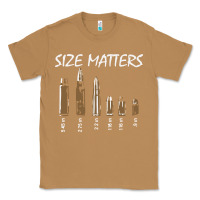 Toasted Coconut size matters Classic Tee - linhVisuals