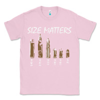 Bubblegum Pink size matters Classic Tee - linhVisuals