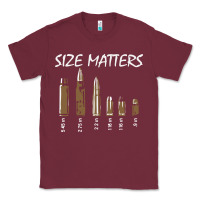 Burgundy size matters Classic Tee - linhVisuals