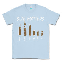 Dusty Blue size matters Classic Tee - linhVisuals