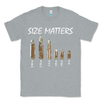 Heather Grey size matters Classic Tee - linhVisuals