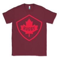 Burgundy rugby canada Classic Tee - linhVisuals