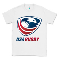 White usa rugby Classic Tee - linhVisuals