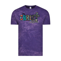 Cloud Purple in christ alone Vintage Tee - RacoonDesign
