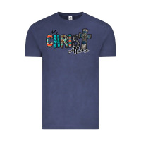 Vintage Denim in christ alone Vintage Tee - RacoonDesign