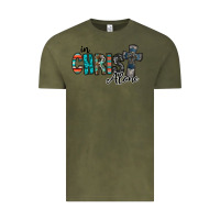 Vintage Olive in christ alone Vintage Tee - RacoonDesign