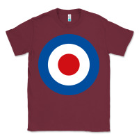 Burgundy suitable-the-who-target-worn Classic Tee - linhVisuals