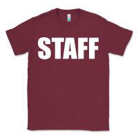 Burgundy staff Classic Tee - linhVisuals