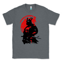 Charcoal Heather samurai warrior Classic Tee - linhVisuals