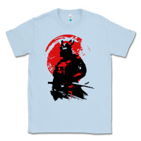 Dusty Blue samurai warrior Classic Tee - linhVisuals