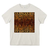 Cream tiger seamless pattern Heavy Core Tee - BundleAndBundleShop