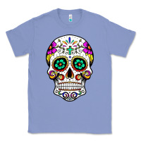Colony Blue sugar skull Classic Tee - linhVisuals