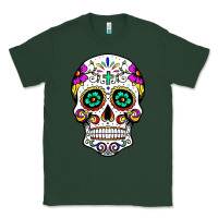 Sports Green sugar skull Classic Tee - linhVisuals