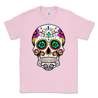 Bubblegum Pink sugar skull Classic Tee - linhVisuals