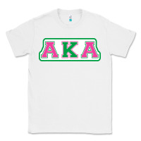 White alpha kappa aka Classic Tee - linhVisuals