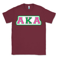 Burgundy alpha kappa aka Classic Tee - linhVisuals