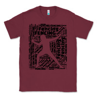 Burgundy fencing sport Classic Tee - linhVisuals
