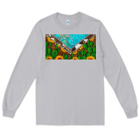 Moon Dust cactus sunflower cowhide and turquoise license plate Long Sleeve Tee - Artiststas