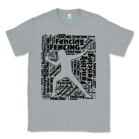 Heather Grey fencing sport Classic Tee - linhVisuals