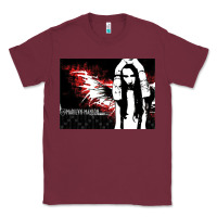 Burgundy Marilyns angel with scabbed wings Classic Tee - linhVisuals