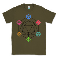 Army Green minimal dnd Classic Tee - linhVisuals
