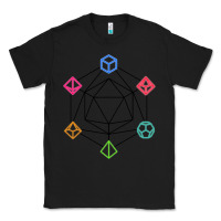 Black minimal dnd Classic Tee - linhVisuals