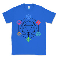True Royal minimal dnd Classic Tee - linhVisuals