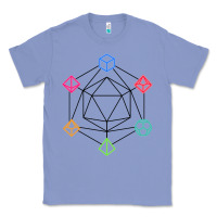 Colony Blue minimal dnd Classic Tee - linhVisuals