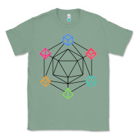 Sage minimal dnd Classic Tee - linhVisuals
