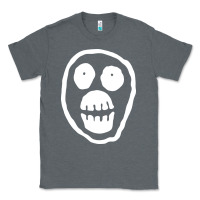 Charcoal Heather the mighty boosh monkey skull Classic Tee - linhVisuals