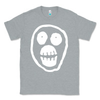 Heather Grey the mighty boosh monkey skull Classic Tee - linhVisuals