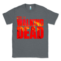 Charcoal Heather the walking dead blood Classic Tee - linhVisuals