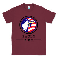 Burgundy peacemaker eagly Classic Tee - linhVisuals
