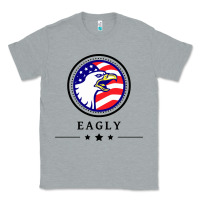 Heather Grey peacemaker eagly Classic Tee - linhVisuals