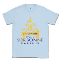Dusty Blue universite paris la sorbonne Classic Tee - linhVisuals