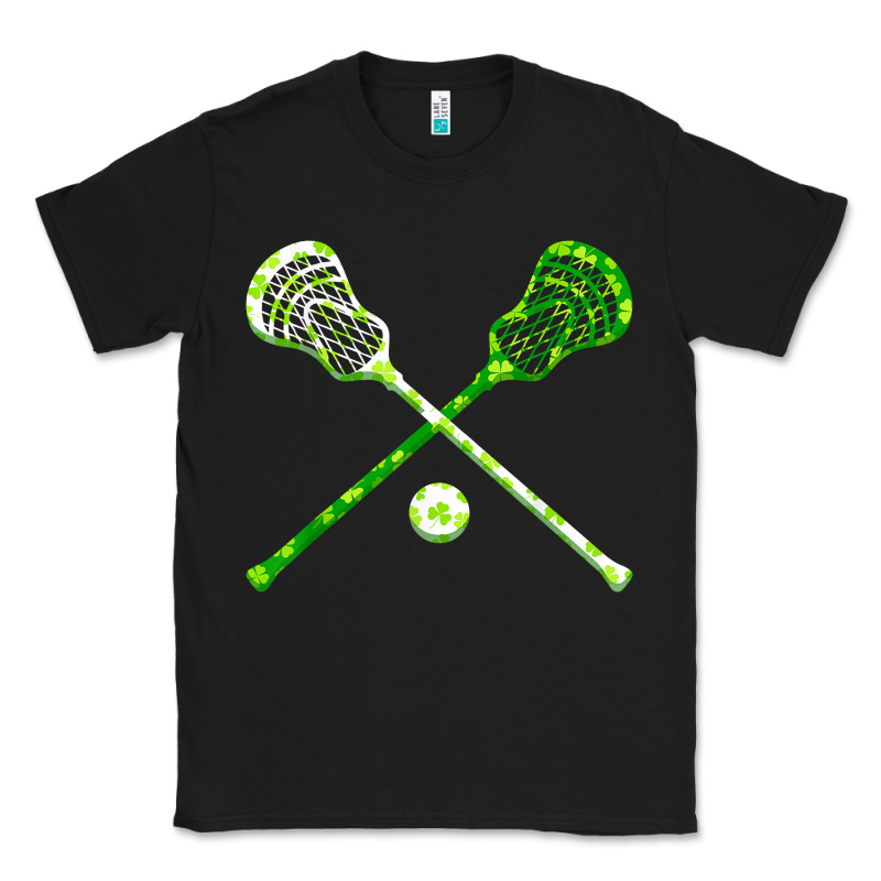 Funny Lacrosse St Patricks Day Boys Men Shamrock Ball T Shirt Classic Tee by linhVisuals | Teevron