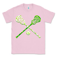 Bubblegum Pink funny lacrosse st patricks day boys men shamrock ball t shirt Classic Tee - linhVisuals